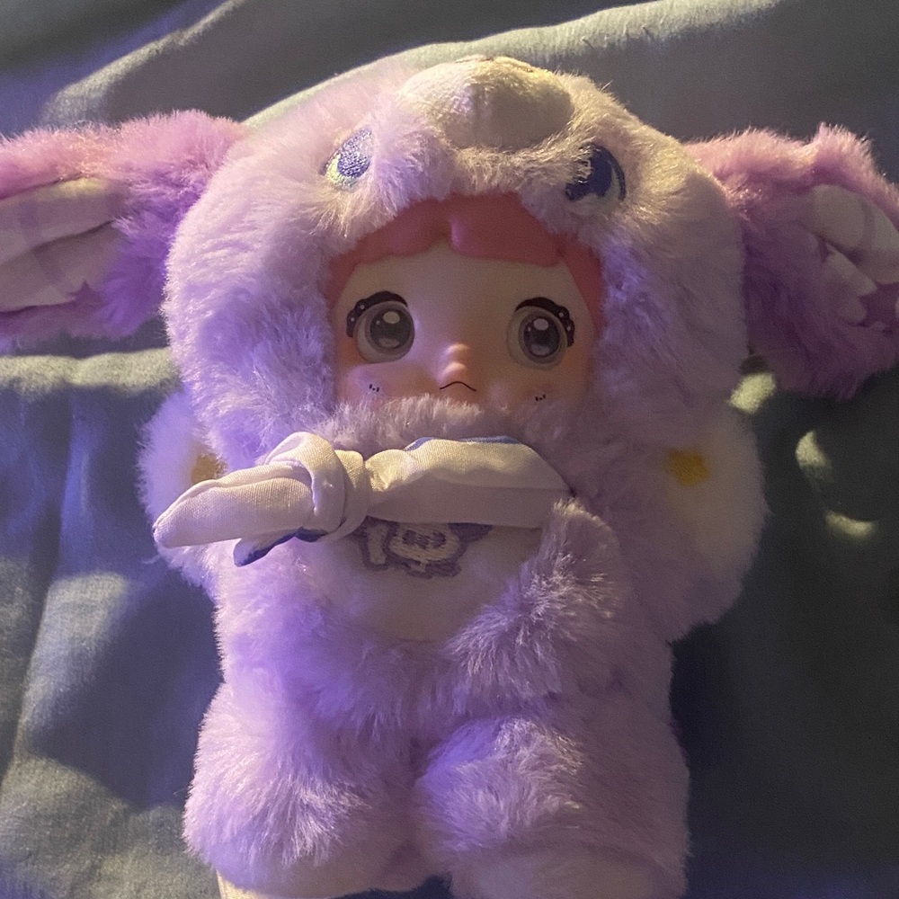 TC Plush Doll with Purple and Pink Accents